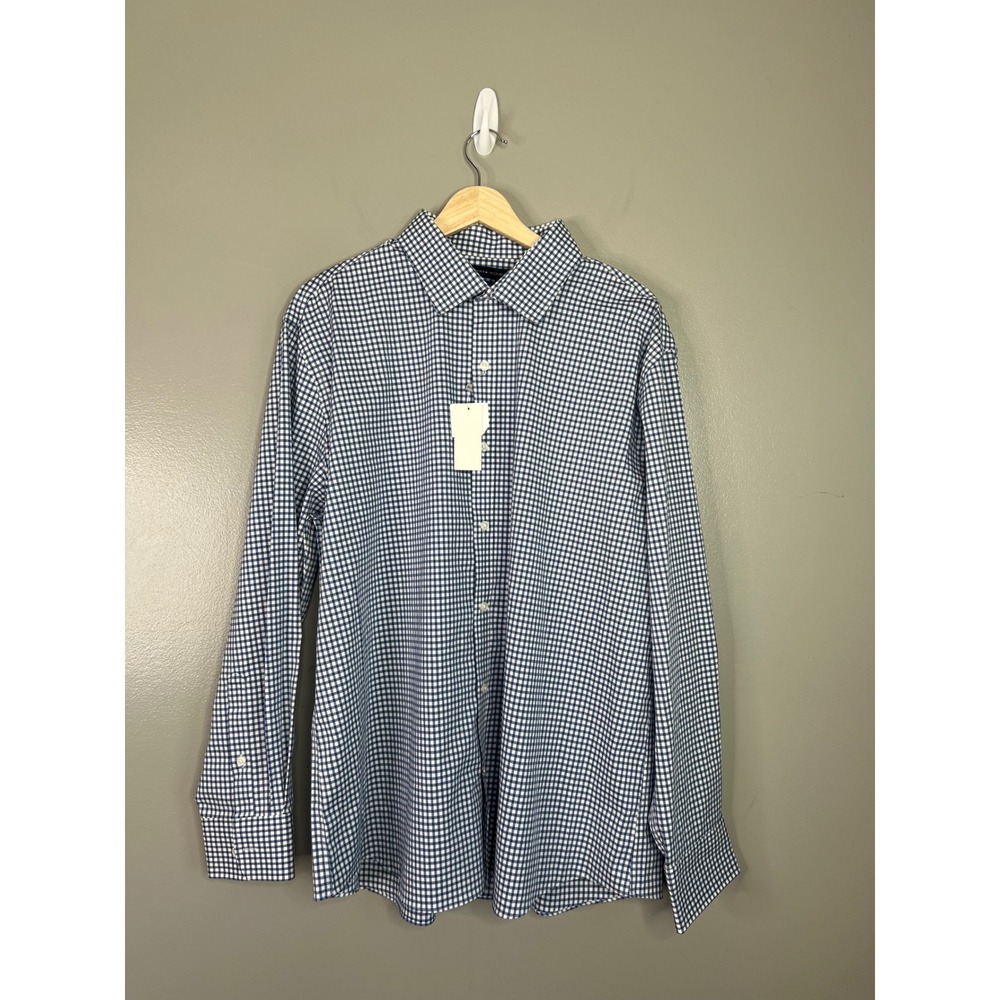 Tommy Hilfiger all seasons stretch slim fit  checkered button down shirt